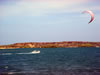Sint Joris baai: Kitesurfer (38kb)