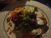Combination of smoked salmon and gravalax salmon with horseradish cream (40kb)