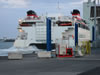 Ystad: veerboot van Bornholmstrafikken (62kb)