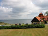 Bornholm: uiticht vanuit Hotel Stammershalle in Tjen  (68kb)