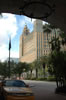 View from the entrance of the Hyatt Regency on Alhambra Plaza (82kb)