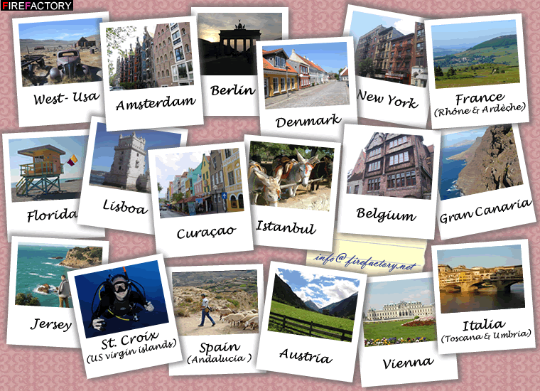 Travel Reports and pictures from New York, Lisboa, Belgium, Amsterdam, West-USA,  Florida, Curacao,
                Denmark, Istanbul, Austria, Berlin and Italia.