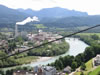 Hallein: vanuit de kabelbaan (92kb)