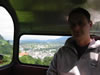 Hallein: de kabelbaan de Drrnberg op (60kb)
