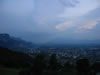 Dornbirn: uitzicht vanaf Gasthof Dreilanderblick (30kb)