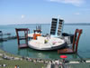 Bregenz: opbouw van de Bregenzer Festspiele (91kb)
